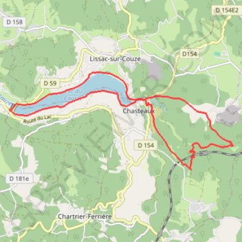 Lac du Causse par Crochet GPS track, route, trail