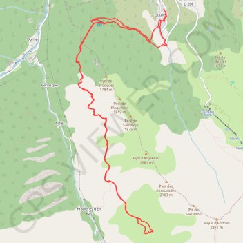 Goulier - GR10 sud GPS track, route, trail