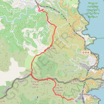 Banyuls-sur-Mer - Portbou GPS track, route, trail
