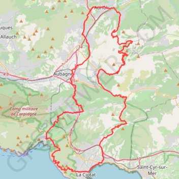 Route des Crêtes Col de l'Espigoulier GPS track, route, trail