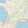 Quimperlé -> Nice (1 820,5 km) GPS track, route, trail