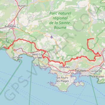 Belgentier - Cassis GPS track, route, trail
