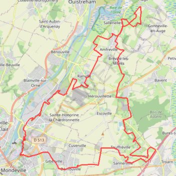 Rando Demouville GPS track, route, trail
