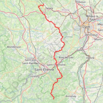 Les Sauvages - Col de la Charousse GPS track, route, trail
